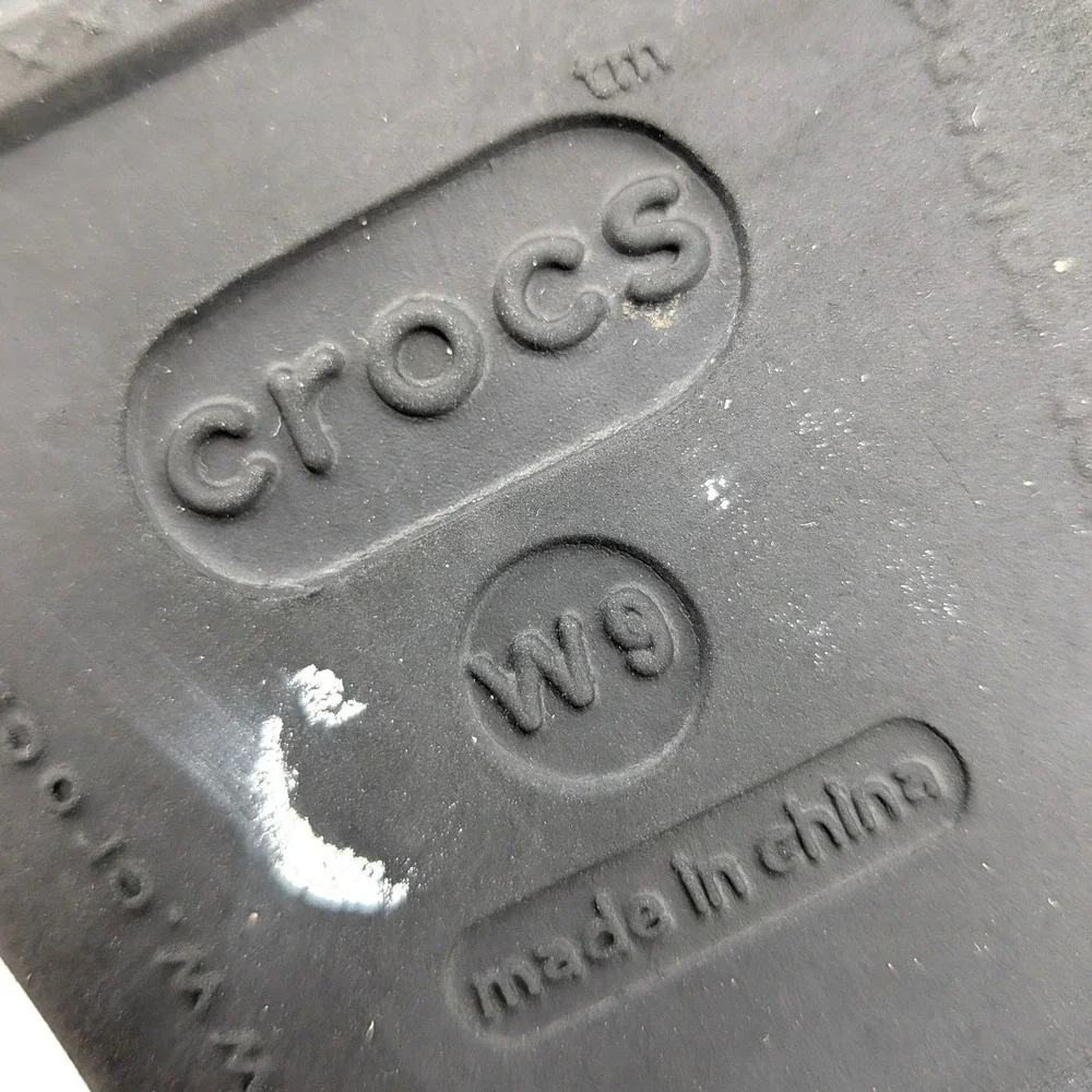 Crocs Comfort Sandals Black Strappy Lightweight Slip On Casual 8‎